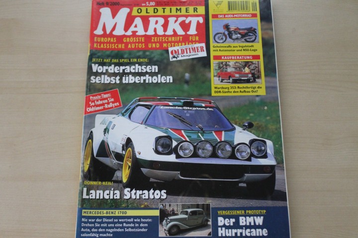 Deckblatt Oldtimer Markt (09/2000)